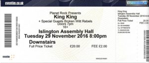 king-king-ticket